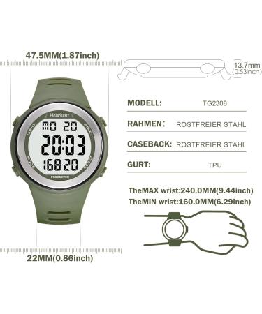 HORKENT Waterproof Procation IT for Seniors - Pedometer Calorie Counter No Bluetooth or App Needed Large LCD Display - Ideal for Active Seniors - Buy Online on GoSupps.com