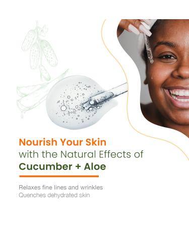 Natural Chemist Cucumber & Aloe Face Serum - Calming & Redness-Reducing Hydration for Dry Skin - 1.69 Fl. oz - Buy Online on GoSupps.com