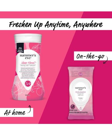 Summer's Eve Cleansing Wash Sheer Floral Scent 266ml Sheer Floral 266 ml (Pack of 1) - Buy Online on GoSupps.com