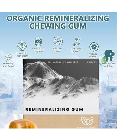 Larineco Remineralizing Gum Larineco Remineralizing Gum Chewing Gum Under Brush Chewing Gum Organic Mastic Mint Miracle Remineralizing Chewing Gum Underbrush Gum (18Pieces) - Buy Online on GoSupps.com