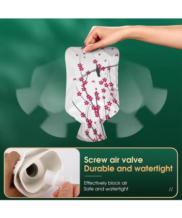 Hot Water Bottle with Lid - Cherry Blossom & Bird | Rubber Hot Water Bag for Pain Relief Cramps Foot Warmer & Hot/Cold Therapy - Buy Online on GoSupps.com