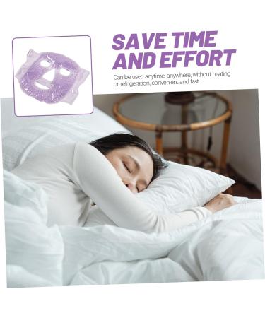 FRCOLOR Ice Compress Face Covering Gel Eye Mask For Beauty Reusable Cold Mask Ideal For Sleeping Travel Hotel And Conferences - Buy Online on GoSupps.com