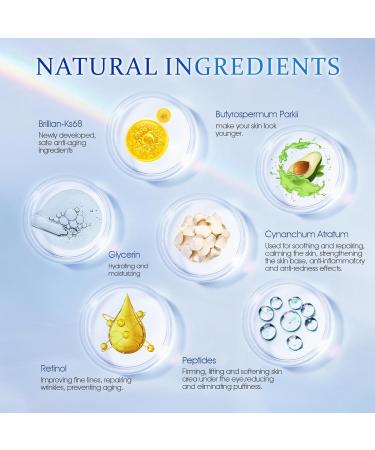 HOLYOM Advanced Eye Cream for Dark Circles - Targeted Solution for Eye bags Wrinkles Puffiness and Firmness - Proven Efficacy with Cynanchum Atratum and Natural Infusions (0.72 Fl Oz) - Buy Online on GoSupps.com