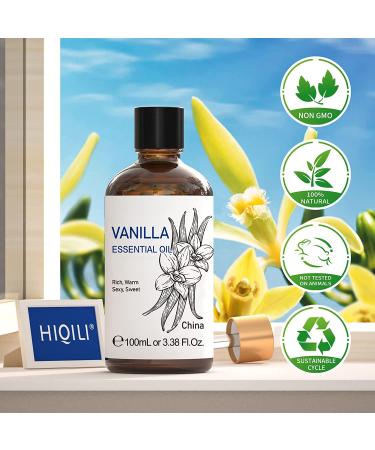Vanilla Essential Oil for Diffuser & Skin, Soap and Candle Making - 3.38 Fl Oz (Pack of 1) - Buy Online on GoSupps.com