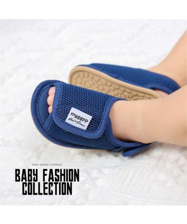 RVROVIC Baby Sandals | Soft Sole Summer Infant Shoes | Toddler Outdoor Walking Shoes | 12-18 Months | Dark Blue - Buy Online on GoSupps.com
