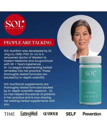 Sol Nutrition Healthy Liver Supplement: Cleanse Supplement for Liver Health Encourages Liver Enzymes Production Increased Metabolism 60 Easy-to-Swallow Capsules - Buy Online on GoSupps.com