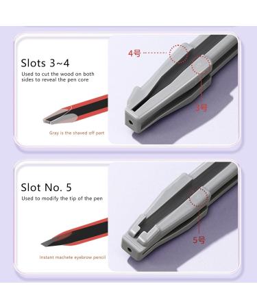 Eye Makeup Pencil Sharpener - Eyebrow Shaping Tool - Portable Eyebrow Pencil Shaper for Women Girls Makeup - Buy Online on GoSupps.com