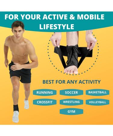 MEDIZED Ankle Brace - Adjustable Lace-Up Support for Running Basketball & Injury Recovery | Unisex Ankle Wrap for Men Women & Kids (Medium - Buy Online on GoSupps.com