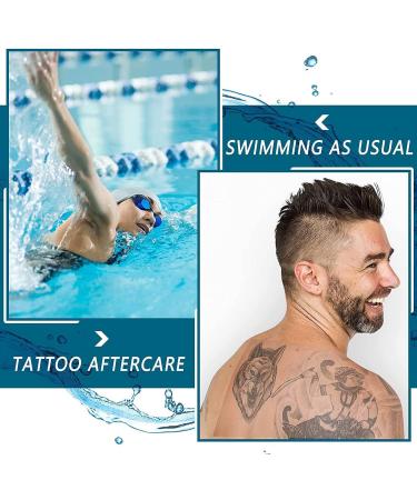 qazaa 50 Pieces Shower Waterproof Patch Disposable Transparent Stretch Bandage Shield Cover for Tattoos Swimming Showering - Buy Online on GoSupps.com