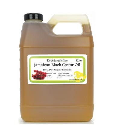 Dr Adorable - 32 oz - Jamaican Black Castor Oil - Pure Natural Organic Strengthen Grow & Restore Hair Care