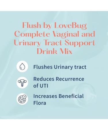 Buy Lovebug Flush Probiotic Drink Mix - Urinary Tract Health & Vaginal Probiotics for Women | 5 Billion CFU D-Mannose Vitamin C Cranberry | 16 Packets for UTI & Gut Support - Buy Online on GoSupps.com