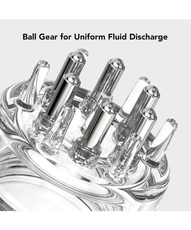 Scalp Applicator Comb Accurate Dosing 3ml Ball Root Comb Applicator Transparent Leakproof for Hair Care (Transparent Black) - Buy Online on GoSupps.com