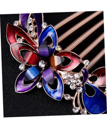 FOYTOKI Decorative Hair Combs Wedding Hair Rhinestone Hair Combs for Women Fashion Jewelry for Women Bridal Hair Comb Flower Crystal Bride Clip Hair Fork Clip Dense Bridesmaid Hair Piece - Buy Online on GoSupps.com