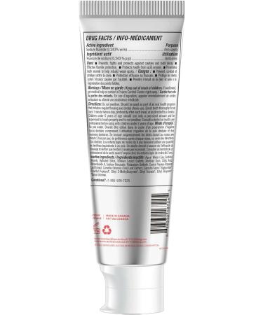 ATTITUDE Toothpaste with Fluoride Prevents Tooth Decay and Cavities Vegan Cruelty-Free and Sugar-Free Watermelon 4.2 Oz Watermelon 4.2 Ounce (Pack of 1) - Buy Online on GoSupps.com