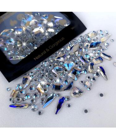 Mixed Flat Bottom Nail Art Rhinestones Set DIY Nails Decor For Nail Enthusiasts And Professional Artists Mine black - Buy Online on GoSupps.com