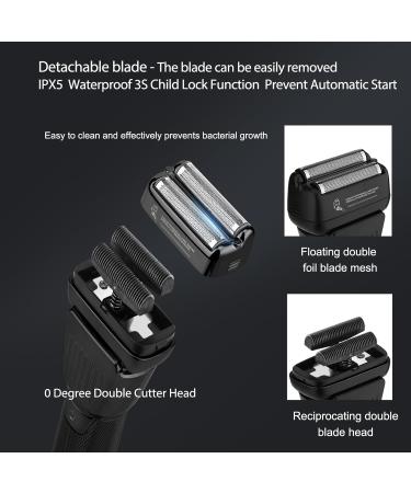 Professional Hair Clippers for Men | Cordless Beard Trimmer & Electric Razor | Rechargeable Grooming Kit with LCD Display - Perfect Gifts for Men (Black - Buy Online on GoSupps.com