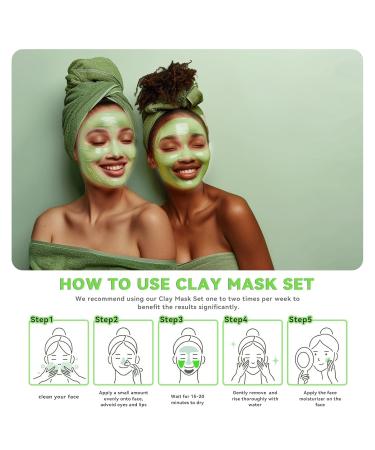 Green Tea Clay Mask for Oily Skin - Deep Cleansing Dark Spot & Acne Treatment - 3.52 Oz - Buy Online on GoSupps.com
