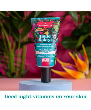 Orientana - Natural Vitamin Night Face Cream-Mask Hello Dactyl | Date Extract | Natural Vegan | Rich Creamy Texture | For Soft and Silky Skin | Every Skin Type - 40ml DATE & MANGO BUTTER - Buy Online on GoSupps.com