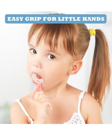 U-Shaped Toothbrush for Kids (2 PCS) - 360 Oral Cleaning Food Grade Silicone - Ideal for Ages 2-6 - Buy Online on GoSupps.com