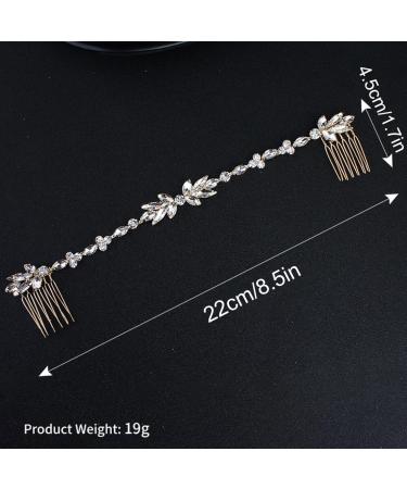 NTRUXZP Bridal Wedding Hair Comb Silver Rhinestone Hairpiece Crystal Bridal Side Combs Wedding Hair Accessories for Women and Girls - Buy Online on GoSupps.com