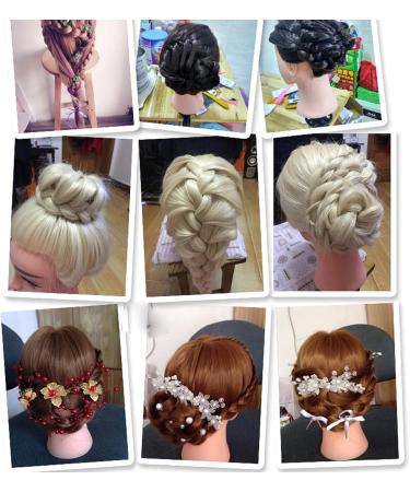 Mr.LQ Training Head - Real Hair Hairdressing Practice Head for Stylists | Black Wig Head for Hairdresser Training - Buy Online on GoSupps.com