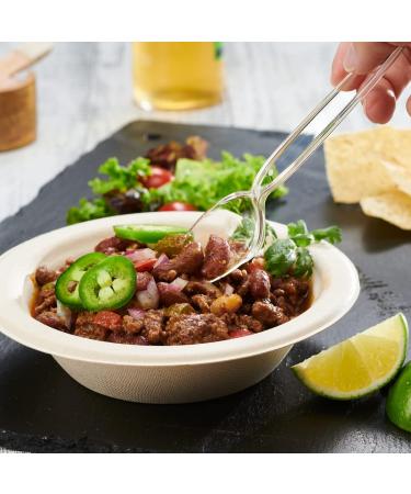 100 Pack Heavy Duty Disposable Clear Teaspoons - Basic Plastic Spoons - Buy Online on GoSupps.com