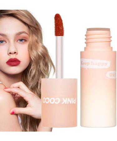  LINGJIONG Matte Lip Gloss - Velvety Moisturizing Lipstick - Soft and Matte Lip Makeup - Pigmented Lipstick - Makeup for Girls and Girls Lingjiong - Buy Online on GoSupps.com