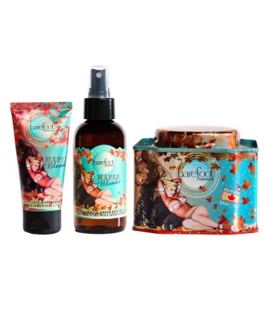 Barefoot Venus Maple Blondie Bath Soak  Hand Cream & Argan Oil Set