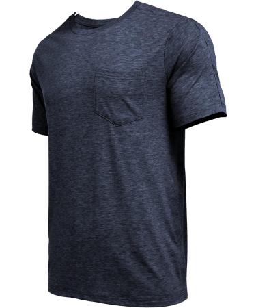 Deyeek Men's Post Shoulder Surgery Shirts Recovery Tear Away Short Sleeve Full Open Side Snap Access Chemo Clothing Navy Blue XX-Large - Buy Online on GoSupps.com