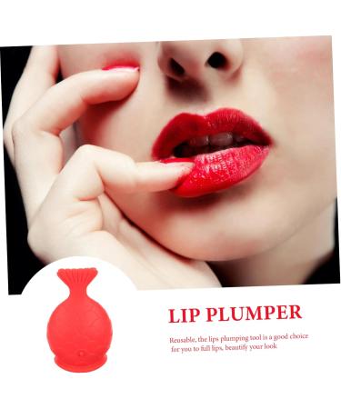 SOESFOUFU Silicone Fish Lip Filler (red) Lip Suction Plumper Plumpit Lip Plumping Device Enhancer - Buy Online on GoSupps.com