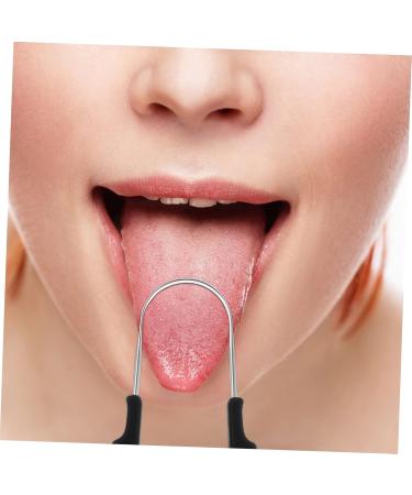 HOODANCOS 2Pcs U Shape Tongue Scraper Oral Tool for Adults Ergonomic Device for Fresh Breath Durable Tongue Cleaning Oral - Buy Online on GoSupps.com