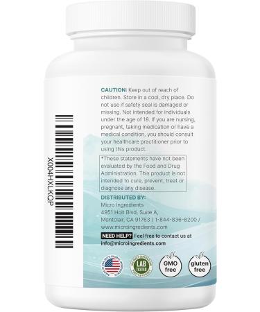 Micro Ingredients Niacin 500mg Per Serving 400 Capsules | Flush Free B3 Vitamins | Double Strength Essential B Vitamin Supplement | Skin Care Health & Energy Support | Non-GMO Gluten Free - Buy Online on GoSupps.com