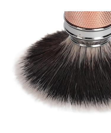 Rose Gold Synthetic Beard Foam Brush - Curved Handle Nylon Cleaning Tool for Perfect Beard Care - Buy Online on GoSupps.com