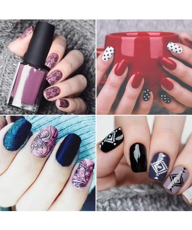 SEISSO Nail Stamping Polish Gel - 8 Colors for Stunning Nail Art | Black Red & Silver | Perfect for Nail Stamping Plate & Stamper (0.25 Fl Oz - Buy Online on GoSupps.com