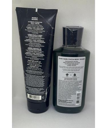 Bath and Body Works Men s Marble Collection - New Fall Scent 2-Piece Set | 10 fl oz 3-in-1 Wash & 8 oz Ultra Shea Body Cream - International Shipping Available - Buy Online on GoSupps.com