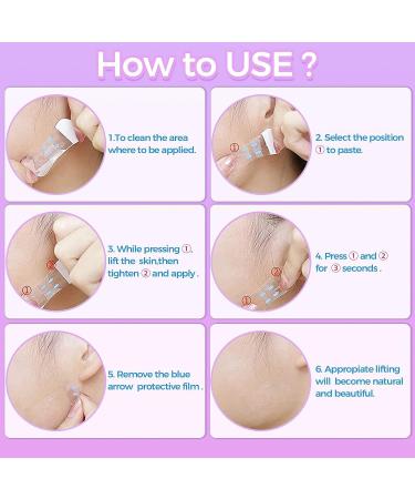 Invisible Face Lift Tape 100PCS | Instant Face Lifter for Double Chin & Wrinkles | Waterproof & Thin Face Tape - Buy Online on GoSupps.com
