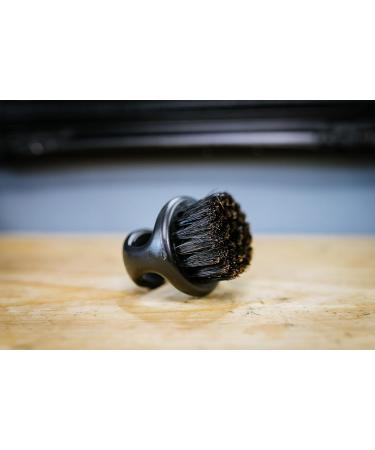 Kobe Knuckle/Finger Beard Brush - 100% Natural Boar Bristle - Dark Brown Men's Beard Brush - Buy Online on GoSupps.com