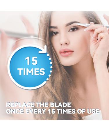 Dermaplane Razor with 4 Blades - Exfoliating Face Razors for Women | Remove Peach Fuzz & Dead Skin Durable Eyebrow Razors - Silver - Buy Online on GoSupps.com