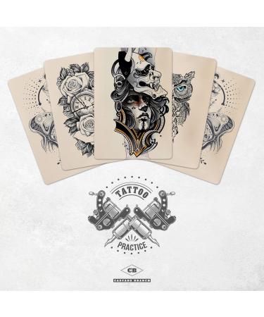 Tattoo Skins Set of 5 - Thicker & Softer Fake Skin for Tattooing - Practice Microblading - Similar to Pound of Flesh - 8x6x0.06 - Buy Online on GoSupps.com