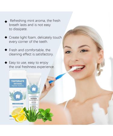 Natural Fresh Mint Toothpaste - Refreshing Cool Flavor Gentle Whitening Daily Use for Clean Teeth(3pcs) - Buy Online on GoSupps.com