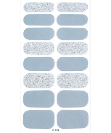 Semi Cured Gel Nails Strips Soft Self-adhesive Gel Nail Stickers Glitter Nails Wrap Gel Nail Strips for Women Girls Christmas French Tip Manicure - Uv/led Lamp Required - Buy Online on GoSupps.com