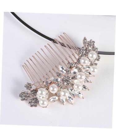 minkissy Bridal Hair Accessories Pretty Occasion Hair Accessories Hair Clips Women Wedding Rhinestone Hair Clip Rose Gold Hoop Hair Accessories Pearls European and American Bride Hair Dryer - Buy Online on GoSupps.com