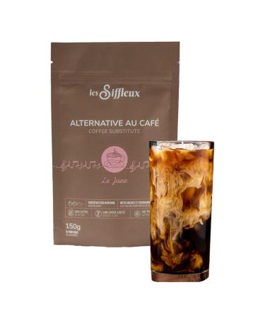 LES SIFFLEUX Coffee Alternative (Jazz Medium Roast with Fruity Notes 150g) Maqui Berries Cassis & MCT Powder Brewing Powder Drink - Caffeine-Free Infusion Sugar-Free Vegan Coffee Substitute
