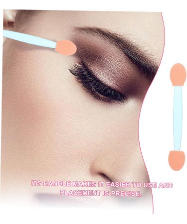 Hemoton 100pcs Double Ended Eyeshadow Brush Makeup Brush Eyeshadow Stick Dual-side Double-sides Eye Brush Cosmetic Applicator Cosmetic Tool Sponge Brush Latex Sponge 6.5x1.3cm Blue - Buy Online on GoSupps.com