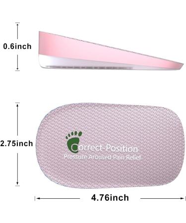 0.6 Height Pink Heel Lift Inserts for Heel Pain & Plantar Fasciitis - Buy Online on GoSupps.com