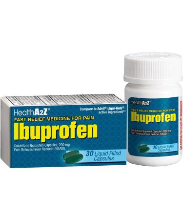 HealthA2Z Ibuprofen Softgel 200mg | 24 Packs of 30 Softgels Each (720 Softgels Total) | Value Pack | NSAID Pain Reliever & Fever Reducer - Buy Online on GoSupps.com