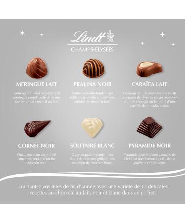 Lindt - CHAMPS- LYS ES Diamond Edition Box - Assortment of Milk Dark and White Chocolates - Ideal for Christmas 468g - Buy Online on GoSupps.com