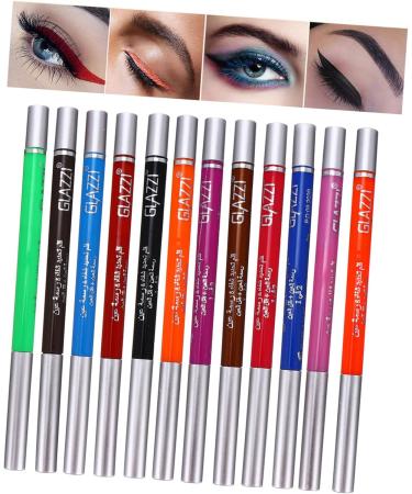 PLAFOPE 12 Pcs 1 Set Shadow Set Colored Eyeliners Eyeliner Kit Eye Liners for Women Paste Colorful - Buy Online on GoSupps.com