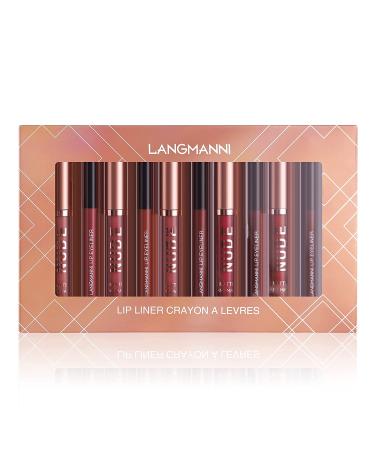 Matte Lipstick and Lipliner Set - 12PCS, Long-Lasting, Waterproof, High-Pigmented Velvet Lip Gloss Kit for Girls - Buy Online on GoSupps.com