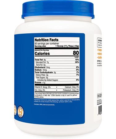 Nutricost Coconut Oil Powder 2 LBS - Non-GMO, Gluten-Free, Premium Quality - 90 Servings - Buy Online on GoSupps.com